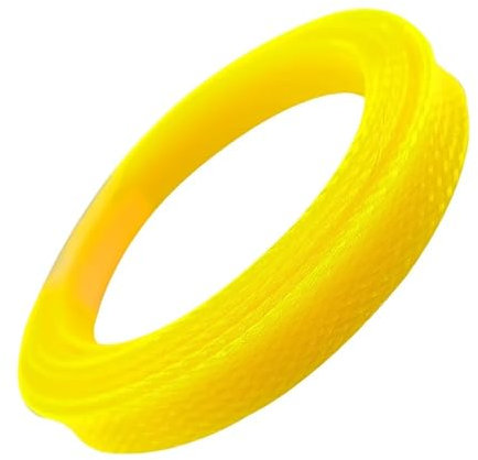 Guaina per cavi espandibile in PET 3/4/6/8/10/12/14 mm guaina avvolgente in filo di protezione isolata ad alta densità (giallo, 10 mm - 20 m)