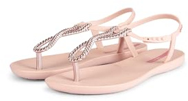 Ipanema CLASS TWIST SANDAL FEM - Damen-Sandalen mit Glitzer-Verzierung, flache Sohle (LIGHT PINK/ROSE, EU Schuhgrößensystem, Erwachsene, Damen, Numerisch (von/bis), M, 41, 42)