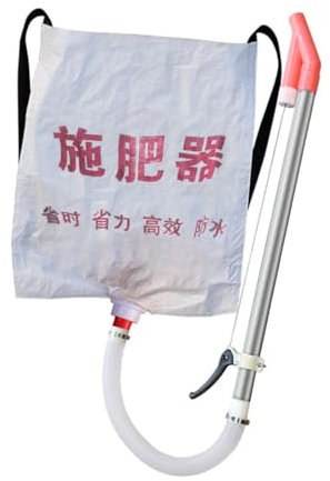 Jiuvaso Spandiconcime Manuale in Tessuto con Borsa da Trasporto Posteriore, capacità 10 kg, Leggero, Multiuso per Verdure, Maniglie Singole in Metallo