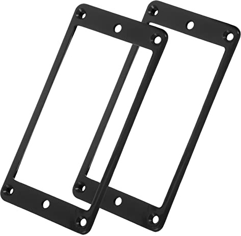 Milisten Marco para Pastillas de Guitarra Eléctrica Negro 3x5 Mm Chasis de Pastillas Eléctricas de Plástico Cubierta Protectora para Recogida 2 Unidades