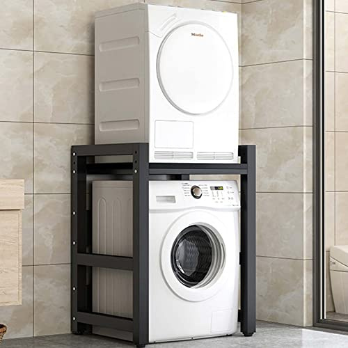 Armario de almacenamiento apilable para lavadora y secadora, resistente, capacidad de 300 kg, estante para lavandería, baño, cocina, balcón