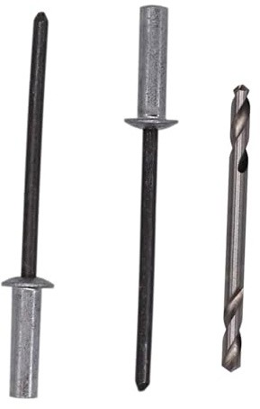 SKIR'CO (100 st) blindnitar med stängd ände 3,2 x 12,5 mm, persiennnitar i aluminium, kupolhuvud, ståldorn ingår