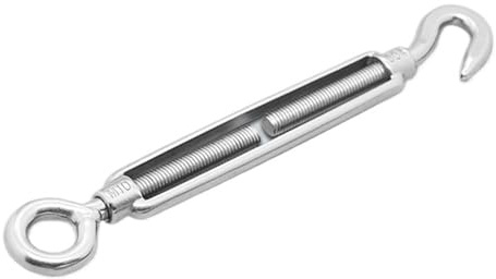 1 pz 304 tenditore a gancio e occhiello in acciaio inossidabile for impieghi gravosi M4 M5 M6 M8 M10 M12 M14 M16 M18 M20 tenditore(M8)