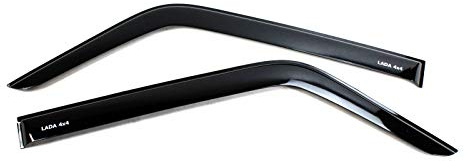 Windabweiser Satz Niva M / 4x4 / Taiga (3-Türig) mit Aufdruck