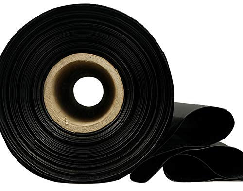 Garten HDPE Teichfolien, 100% Wasserdicht Teichfelle, Wetterresistent 0,5 Mm Eindicken Plastikstück Zum Dachregen Auslaufsicher Fischteichfolie, 49 Größen (Farbe : Black, Größe : 8x9m)