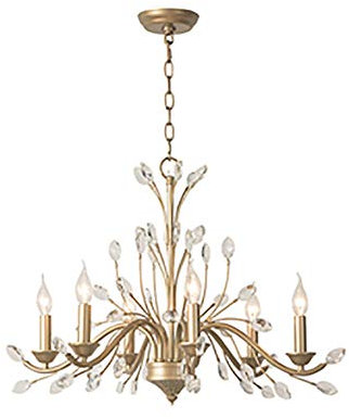 E14 Vintage Kristall Kronleuchter,Antiken Luxus Kronleuchter Land Restaurant Kronleuchter Transparenter Kristall Deckenleuchte Insel Lampe Bronze-finish,Kerze Kronleuchter-Shakin 6 kopf