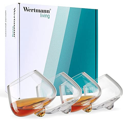 Set di 4 bicchieri da cognac/whisky Wertmann-living - Forma speciale con effetto perfetto