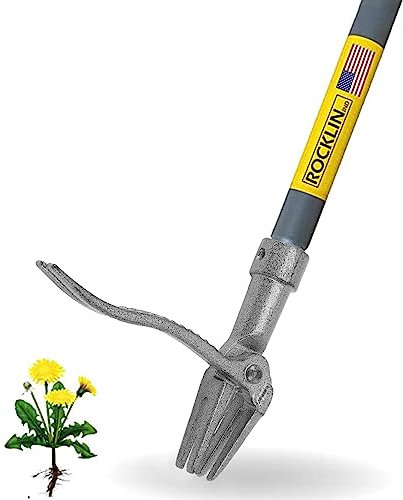 herramienta de extracción de malas hierbas de pie,Extractor de malas hierbas manual, herramienta de raíz de malas hierbas sin doblar para patio trasero, hierro fundido y revestimiento antioxidan