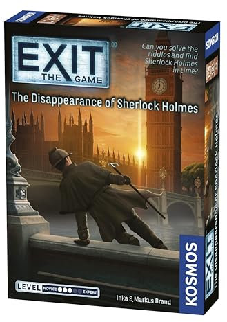 Thames & Kosmos EXIT Das Verschwinden von Sherlock Holmes Escape Room Kartenspiel Familienspiele für Spieleabend Partyspiele für Erwachsene und Kinder für 1 bis 4 Spieler ab 12 Jahren