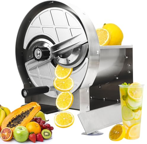 Coupe-légumes Professionnel, Coupe-Fruits Manuel, Machine de Découpe Commerciale, épaisseur Réglable, Coupe-légumes et Fruits pour Cuisine, Restaurant, Aide de Cuisine