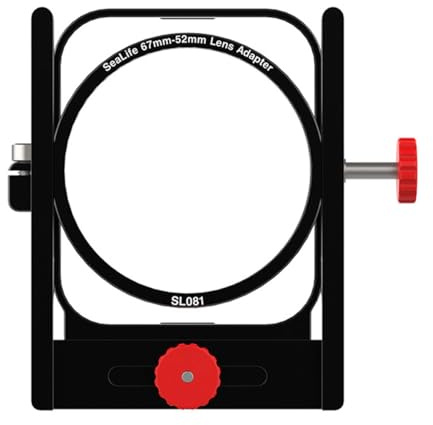 SEALIFE SL081 67mm-52mm Lens Adapter Designed for SeaLife SportDiver Housing Only - Allows for Easy Horizontal & Vertical Lens Movement Adjustments