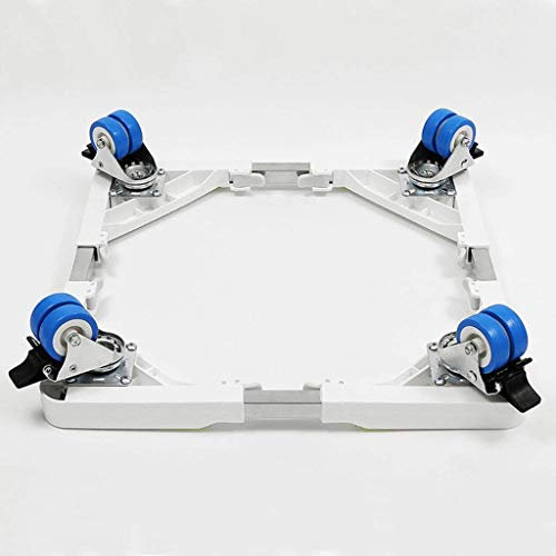Untergestell für Waschmaschine, Universalwagen mit Rollen, geeignet für Bremsscheiben, Vibrationsdämpfung, Basislänge verstellbar