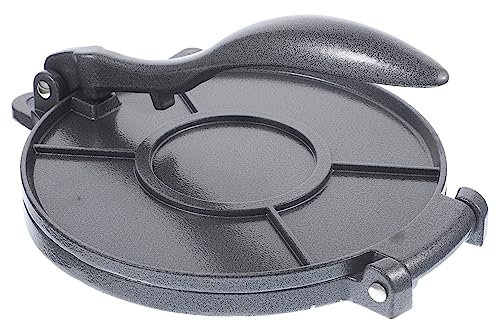 COLLBATH Tortillapresse Aluminiumlegierung Manuelles Teigpresswerkzeug Für Tortillas Empanadas Und Pierogies 20cm Für Vielseitige Küchennutzung