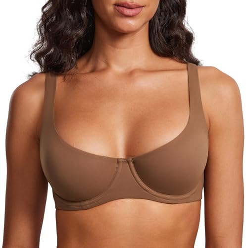 DOBREVA Reggiseno Balconcino Senza Imbottito | Senza Cuciture, con Ferretto, Sostenitivo, Taglie Forti, per Donna