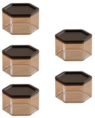 BFLKY Set Mit 5 Acryl Puppenhaltern Sammelfiguren Ausstellungsregal Minifiguren Präsentationsregal Block Spielzeug