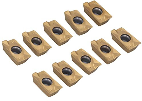 Hartmetall-Drehwerkzeuge, 10 Stück Hartmetall-Dreheinsätze, Metall-Drehmaschinen-Schneidwerkzeuge, Feine Beschichtung, Dreheinsätze für Drehmaschinen, Fräsmaschinen, Clip-Typ