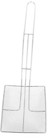 IMIKEYA Quadrato Inox Filtro Olio Inox Schiumarola Cucina (argento)