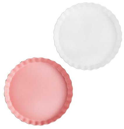 SQMGFA Simple Sushi Plate Round Japanese Noodles Ceramic Pizza Dish Oven Baking Dish Dessert Serving Plates Italian Pasta Ceramic Serving Flan Flatware Ceramics Plate