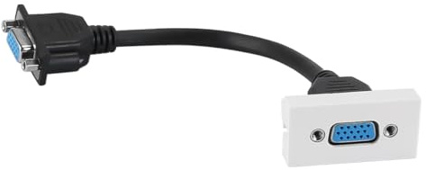 CENPEK Cable de extensión VGA de 20 cm de longitud, macho a hembra, amplificador de señal de video para monitores, proyectores y PC.