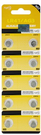 LR41 AG3 L736 392 384 192 SR41SW 3 V384 V392 D384 D392 280-13 de qualité supérieure alcaline 1,5 V Lot de 10 Piles