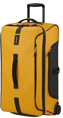 Samsonite Paradiver Light - Reisetasche mit Rollen (67 cm), Medium, Wasserabweisend, Leicht, 74.5 L, Gelb (Yellow)