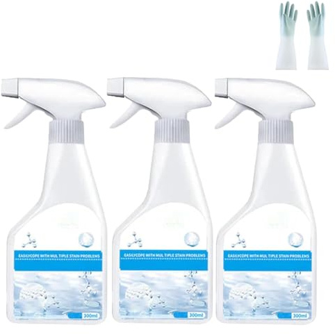 Wondolla Fleckenentferner, Martivex Dry Clean Stain RemoverSpray, Active Enzyme und Non-ionic Fleckenentferner Spray für Wäsche, Tragbar Stain Treater Spray, Reiniger für Kleidung, Schuhe (3)