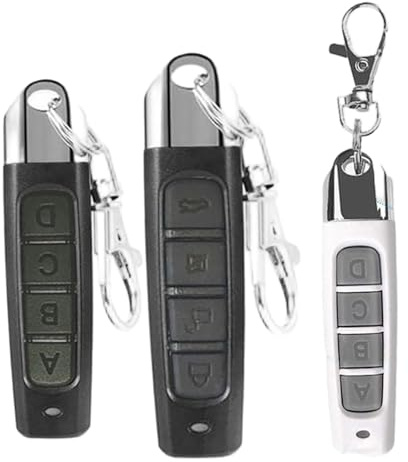 Duplicatore di telecomando 4 in 1 Duplicatore di telecomando portatile per garage da 3 pezzi 433 MHz per auto Apri cancello u