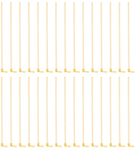 BIUDECO Kit de 30 Poignées de Lanternes en Bois 27 CM – Bâtons Portatifs Légers pour Lanternes en Papier Accessoires DIY pour Activités Extérieures et Événements Festifs