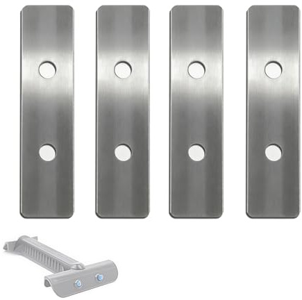 Klingen für Tunze Care Magnet - 4 Ersatzklingen Für Aquarium Scheibenreiniger, Edelstahlklingen für Aquarienreiniger, Abgerundete Schneide für Glas Reinigung Effektive Algen Entfernung Auf Glasflächen