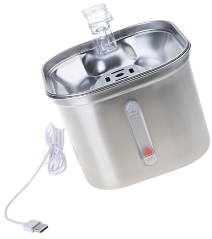 ZwaitL Fontaine d ' Eau Automatique pour Chats, Bol Silencieux, Distributeur pour Animaux de Compagnie, Fourniture pour Chiens, Fontaine à Boire de capacité, 2, 6 l