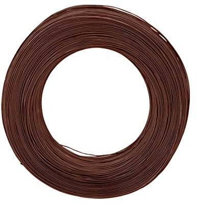 Vaessen Creative Basteldraht und Schmuckdraht 365 m x 0,8 mm Braun – Flexibler Draht zum Basteln für Blumenkranz, Scmuckherstellung und Modellbau