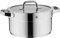 WMF Compact Cuisine Kochtopf groß 24cm, Glasdeckel, Fleischtopf Induktion 5,6l, Cromargan Edelstahl poliert, Innenskalierung, stapelbar, unbeschichtet