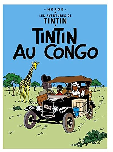 Moulinsart Postcard Tintin Album: Tintin in the Congo 30070 (10x15cm)