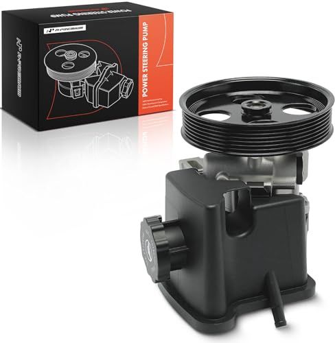 A-Premium Power Steering Pump, with Reservoir & Pulley, Compatible with Mercedes-Benz C230 2003-2005, 1.8L Gas Supercharged, Replace # 359000341, 003-466-41-01