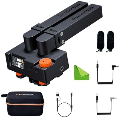 comica Traxshot Pro Super Cardioid Transformable All-in-One External Shotgun Microphone for Camera Smartphone