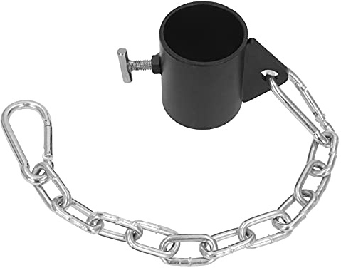 Luwint T-Bar Row Platform with Chain and Tightening Screw, Single Eyelet Landmine Attachment Fits Olympic Bar, T Bar Row Handle for Barbell
