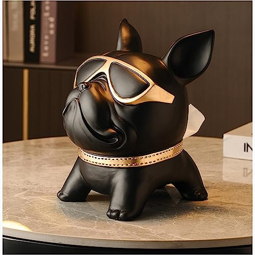 Pevfeciy Kosmetiktücher Box Aus Harz-20X16x24cm Taschentuchspender-Praktische Tücherbox-Tissue Box Für Handelsübliche,Schwarz