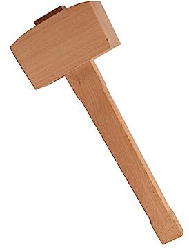 Gadpiparty Holzhammer Aus Buchenholz Handgemachter Zimmermannshammer Für Holzarbeiten Robuster Langlebiger Klüpfel Für Holzverarbeitung Und Lederbearbeitung Praktisches Werkzeug Für