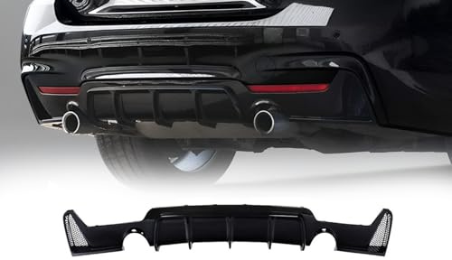 MpTuned BMW F32 F33 F36 Diffusor schwarz glänzend für BMW 4er 2014–2019 435i, 440i, 435d, 440d, Heckdiffusor