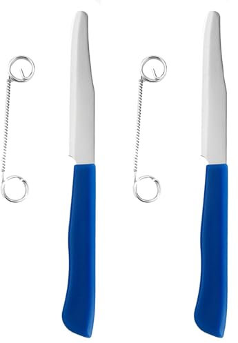 Couteau À Trancher Rapide - 1/2 Ensemble Couteau À Éplucher Les Fruits | Éplucheur De Légumes Fruits Multifonctionnel | Coupe-pommes De Terre Avec Ressort | Couteau À Fruits À Ressort En Acier Inoxyda