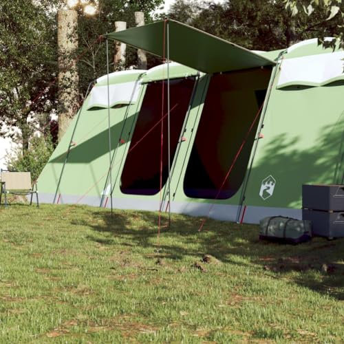 Homgoday Tunnel-Familienzelt 10 Personen Tunnelzelt Campingzelt Familienzelt Sonnenschutz Insektenschutz Zelt für Familien, Tunnelzelt Grün Wasserdicht