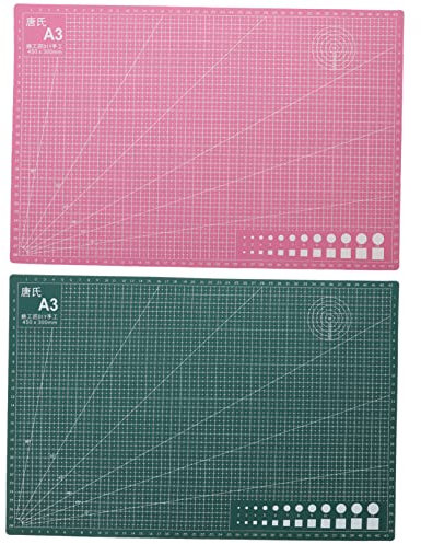 DIYEAH 2pièces Tapis De Découpe Autocicatrisant Format Bloc De Découpe Pvc Pour Scrapbooking Et Loisirs Créatifs