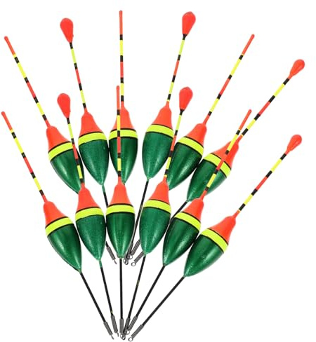 Hemobllo 20pcs Fishing Floats Set Bright Color Angling Buoys Portable Sea Fishing Pole Bobbers for Outdoor Random Color