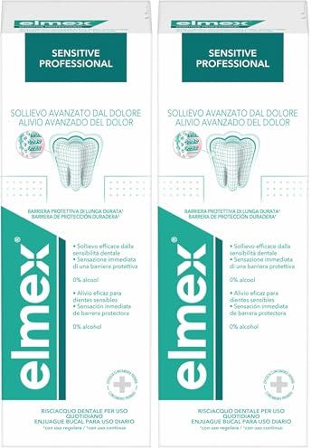 Elmex Sensitive Plus Mouthwash 400ml (Packung mit 2)
