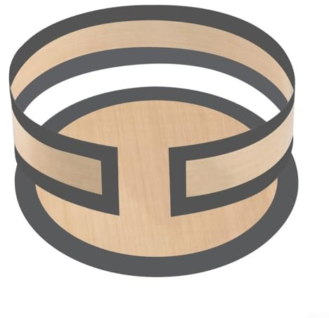 Eawfgtuw 22,9 cm runde Silikon-Backmatte unten und seitlich Liner Set für Springform, auslaufsicher, antihaftbeschichtet, Küchen-Backformen, Werkzeuge (schwarz)