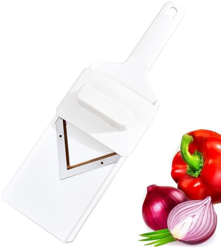 DWFEYOI Cuisine Coupe Legume Multifonctions - Mandoline Professionnelle Cuisine, Réglable en Acier Inoxydable, Réalisez des Tranches Épaisses de 1 à 9 mm, Mandoline Manuel