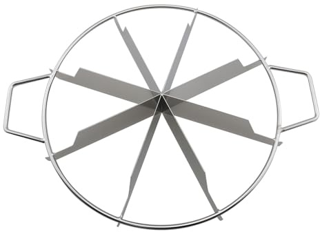 TAODAN 36x28cm Stainless Steel Cake Cutter 8 Slice Pie Pizza Separator Kitchen Utensils Gadgets Suitable for Bakeries Cafes Restaurants Households