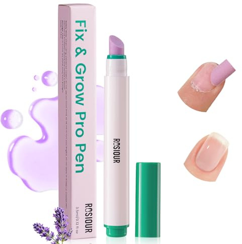 Ceramic Cuticle Oil Pusher Pen: 3-in-1 Nail Cuticle Remover Buffer Oil Pen for Hangnails - Dry & Damaged Nails Repair Moisturize Strengthen Brighten Nails Care (1PCS)