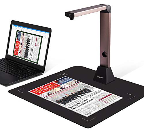Gtremulent Escáner Documentos Portatil: cámara de Documentos HD portátil de 8 MP, A3, multiidioma OCR, USB Doc CAM para Profesores y Estudiantes, enseñanza en línea, Solo para Windows