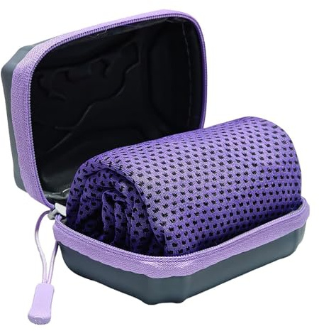 Sports Cooling Towels - Hot Weather Neck Cooling Towel with Storage Box for Men, Women, Runners, Gym Workout, Travel Beach Golf Running Outdoor Fitness, Heat Relief Use